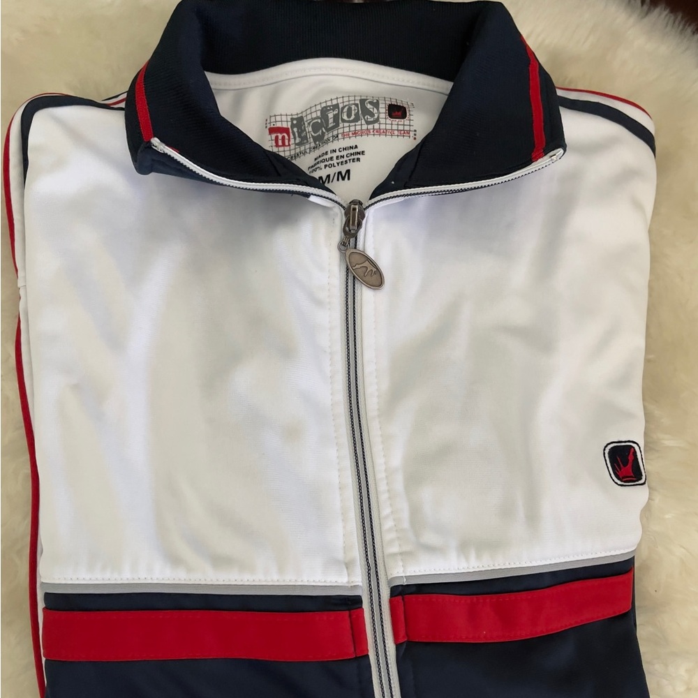 Micros Red and Blue full zip jacket size medium